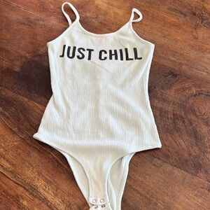 Just Chill Mint Green One Piece Bodysuit
